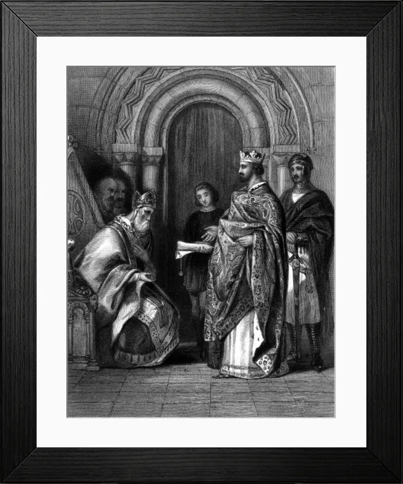 Framed Print : King Henry II and Irish clergy Framed Print : King Henry II and Irish clergy