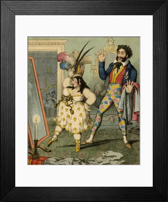 Framed Print : Caroline & Bergami / 1819 Framed Print : Caroline & Bergami / 1819