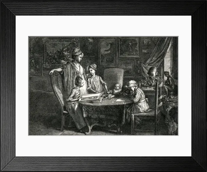 Framed Print : Dn Chodowiecki / Family Framed Print : Dn Chodowiecki / Family