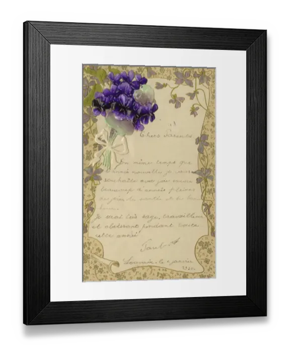 Framed Print : New Year Letter - 3 Framed Print : New Year Letter - 3