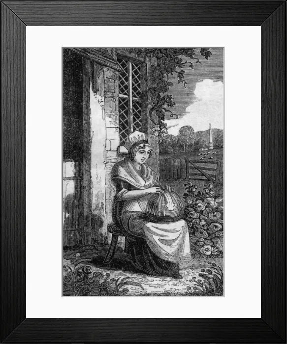 Framed Print : Lacemaker 1827 Framed Print : Lacemaker 1827