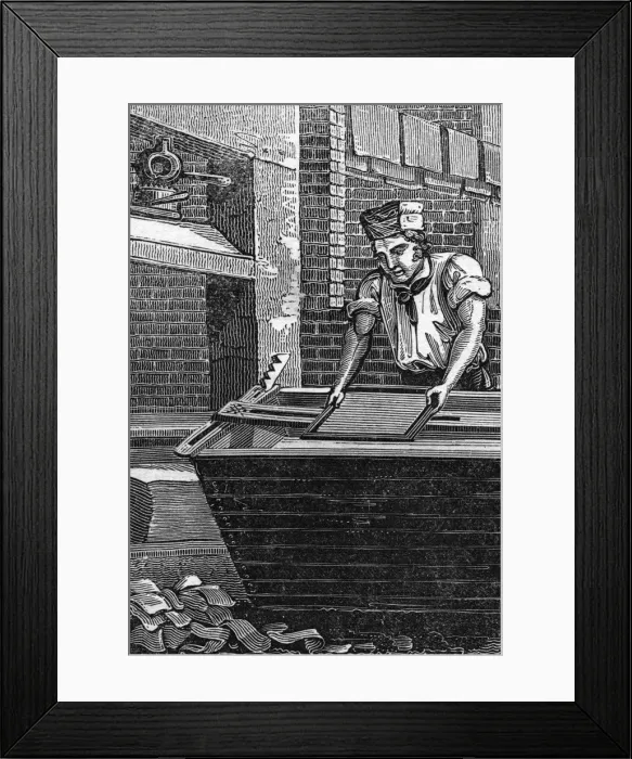 Framed Print : Industry / Paper 1827 Framed Print : Industry / Paper 1827
