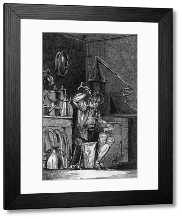 Framed Print : Pewterer 1827 Framed Print : Pewterer 1827