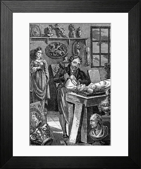 Framed Print : Statuary 1827 Framed Print : Statuary 1827