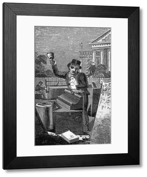 Framed Print : Stone Mason 1827 Framed Print : Stone Mason 1827