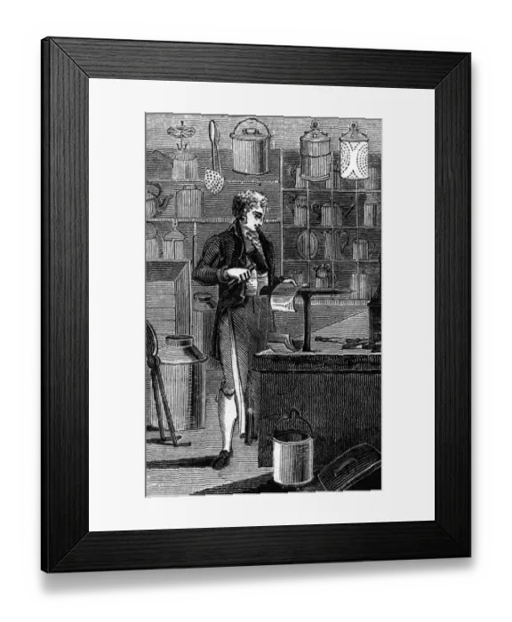 Framed Print : Tin Plate Worker 1827 Framed Print : Tin Plate Worker 1827