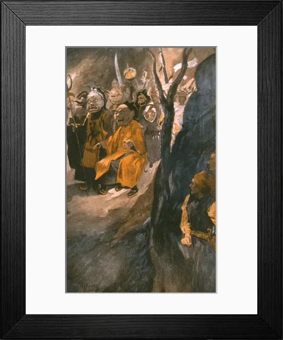 Framed Print : Tibetan Devil Dancers Framed Print : Tibetan Devil Dancers