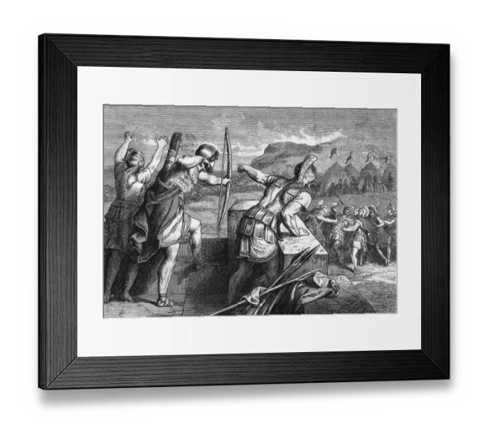 Framed Print : Philip Loses Eye / Methone Framed Print : Philip Loses Eye / Methone