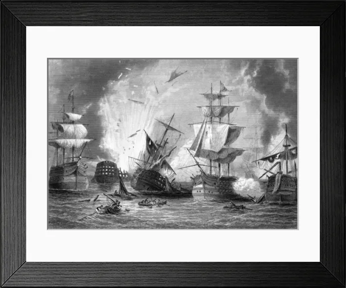 Framed Print : Battle of Navarino 1827 Framed Print : Battle of Navarino 1827