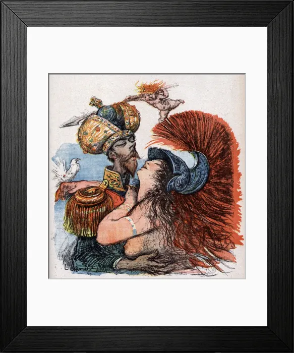 Framed Print : Franco-Russian Entente