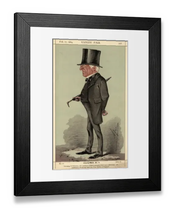 Framed Print : Robert Lowe / Vfair 1869 Framed Print : Robert Lowe / Vfair 1869