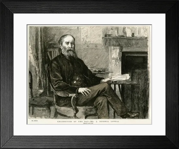 Framed Print : James Russell Lowell Framed Print : James Russell Lowell