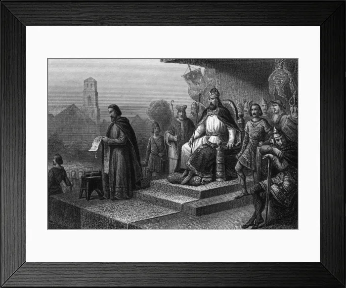 Framed Print : Charlemagnes Capitular Framed Print : Charlemagnes Capitular