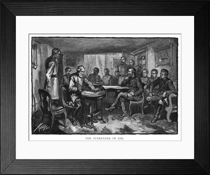 Framed Print : Lee Surrenders to Grant Framed Print : Lee Surrenders to Grant