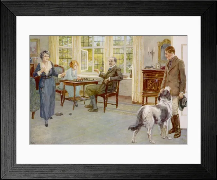 Framed Print : Chess Game Interrupted Framed Print : Chess Game Interrupted