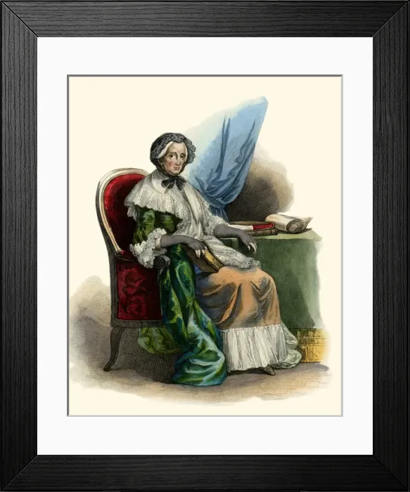 Framed Print : Maria Theresa Geoffrin Framed Print : Maria Theresa Geoffrin