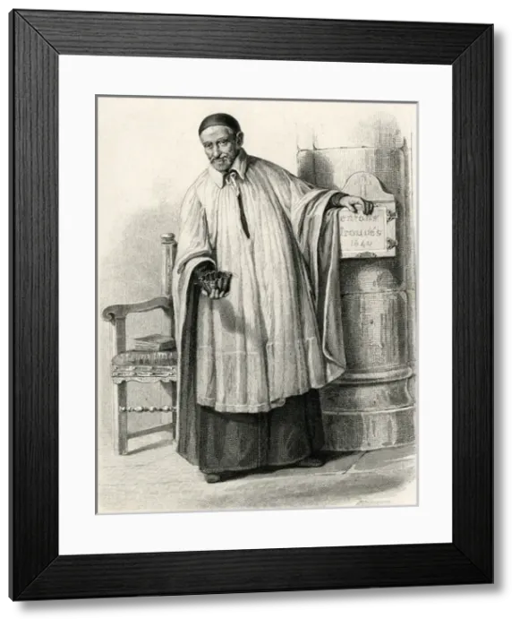 Framed Print : Vincent de Paul - Jacquand Framed Print : Vincent de Paul - Jacquand