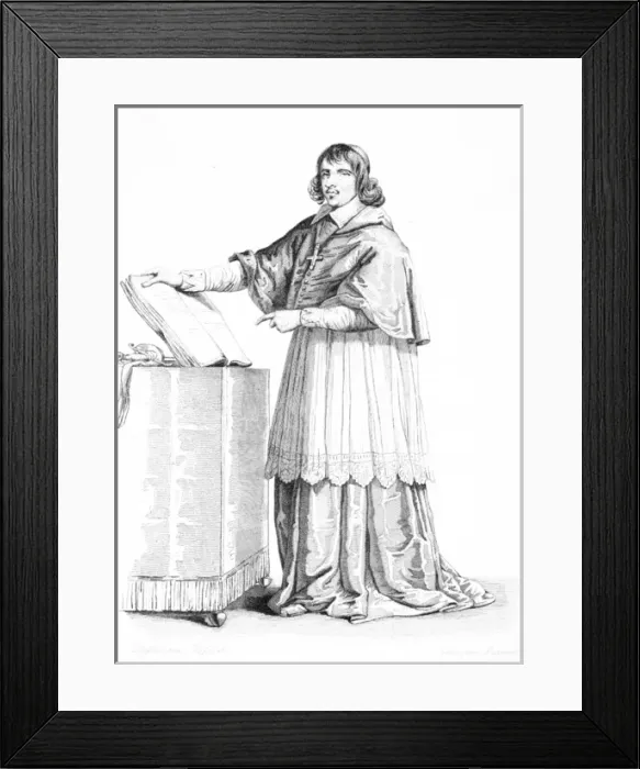 Framed Print : Cardinal De Retz (Mono) Framed Print : Cardinal De Retz (Mono)