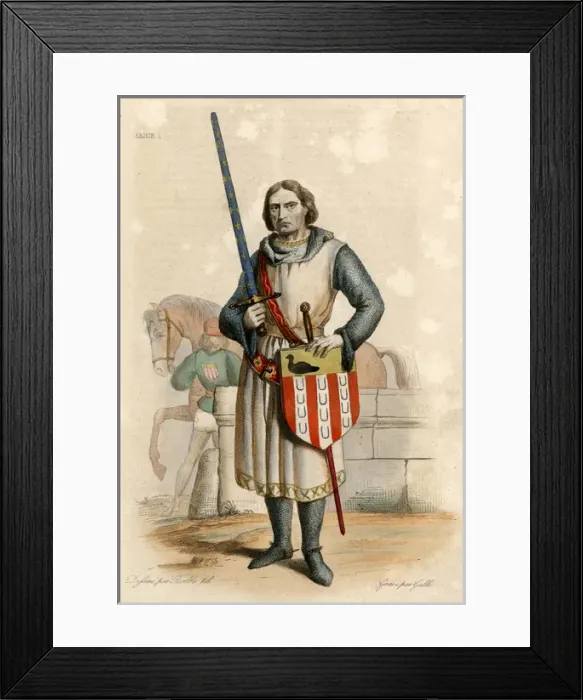 Framed Print : Gaucher De Chastillon Framed Print : Gaucher De Chastillon