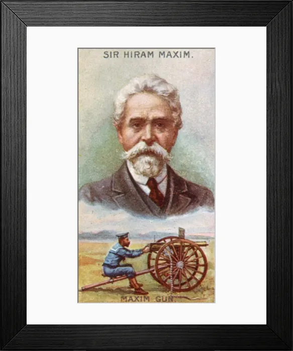 Framed Print : Maxim / Hiram / Cig Card Framed Print : Maxim / Hiram / Cig Card