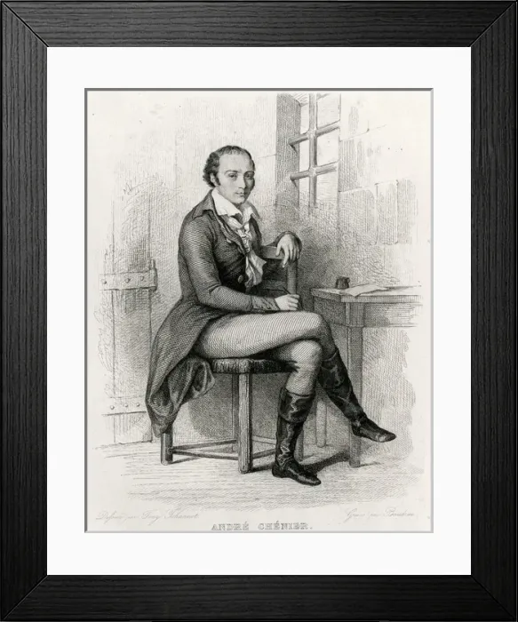 Framed Print : Andre Chenier (Johannot) Framed Print : Andre Chenier (Johannot)