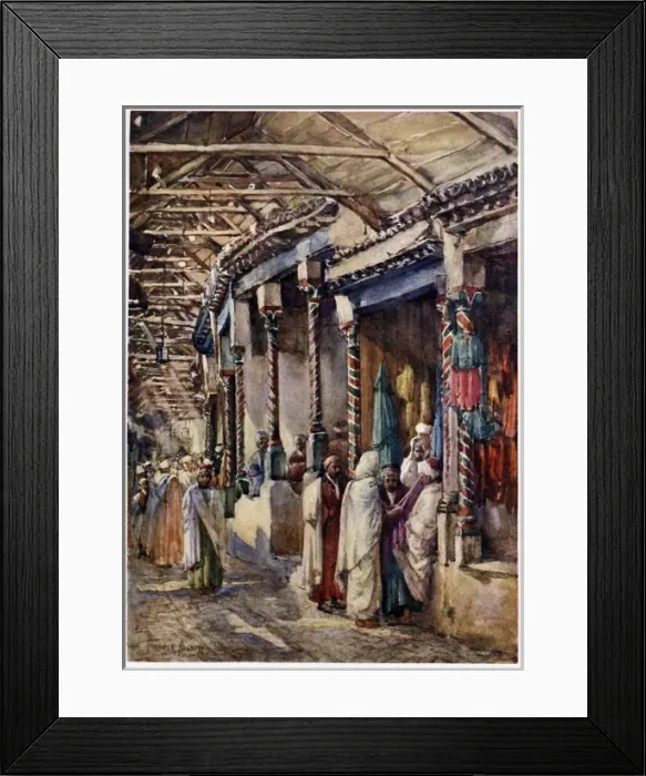 Framed Print : Tunis Tailors Shops Framed Print : Tunis Tailors Shops
