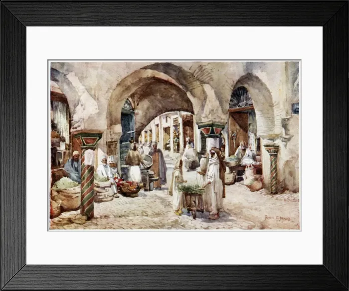 Framed Print : Tunis Perfume Shop 1906 Framed Print : Tunis Perfume Shop 1906