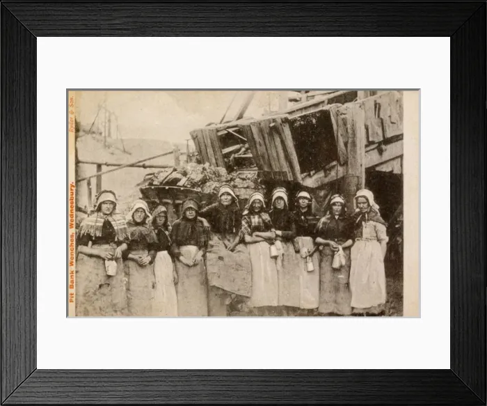 Framed Print : Pit Bank Women / 1904 Framed Print : Pit Bank Women / 1904