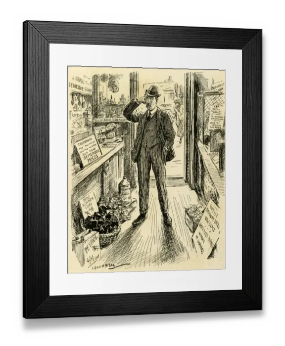 Framed Print : Cartoon on Rising Prices Framed Print : Cartoon on Rising Prices