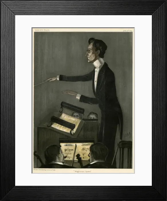 Framed Print : KARL MUCK German conductor in action Date: 1859 - 1940 Framed Print : KARL MUCK German conductor in action Date: 1859 - 1940