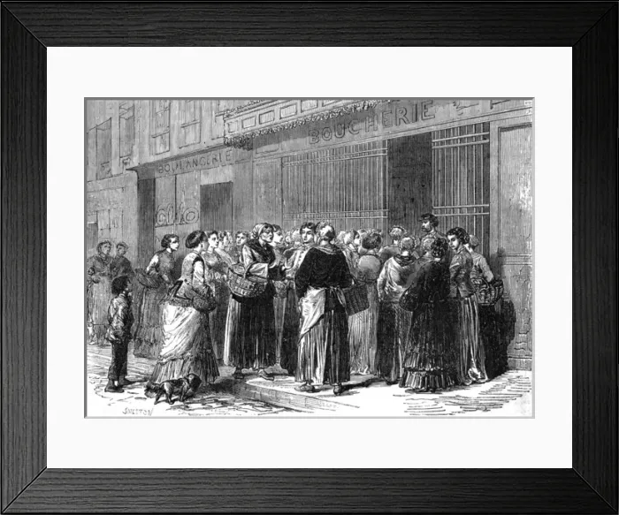 Framed Print : Butchers Queue Framed Print : Butchers Queue