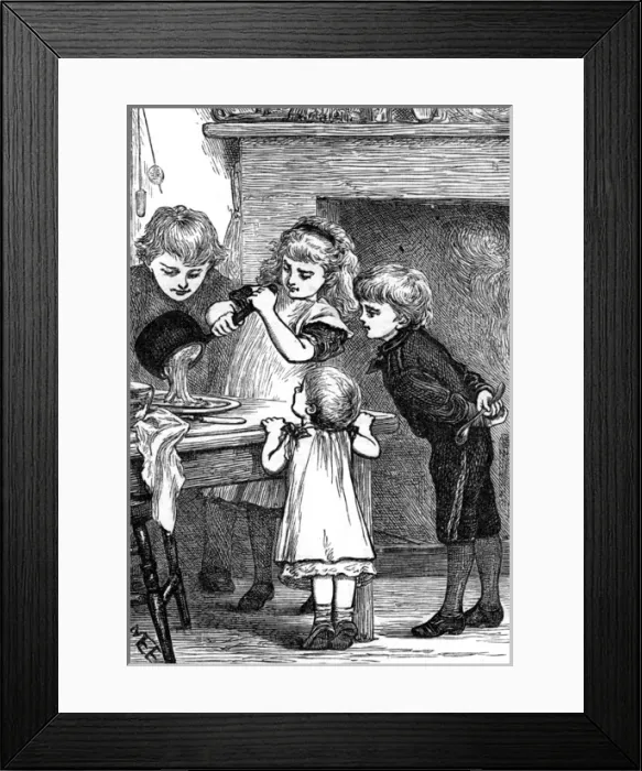 Framed Print : Children Make Toffee Framed Print : Children Make Toffee