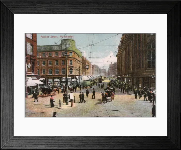 Framed Print : Manchester / Market St Framed Print : Manchester / Market St