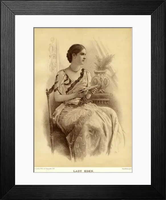 Framed Print : LADY EDEN Date: 1889 Framed Print : LADY EDEN Date: 1889
