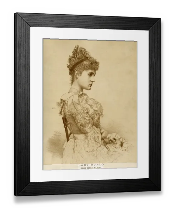 Framed Print : Lady Dunlo / Belle Bilton Framed Print : Lady Dunlo / Belle Bilton