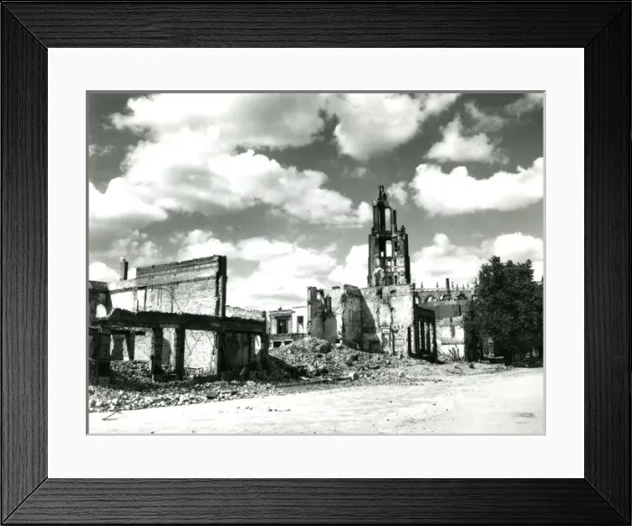 Framed Print : Bombed Buildings Framed Print : Bombed Buildings