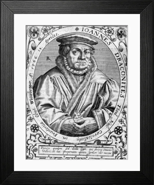 Framed Print : Johannes Draconites Framed Print : Johannes Draconites