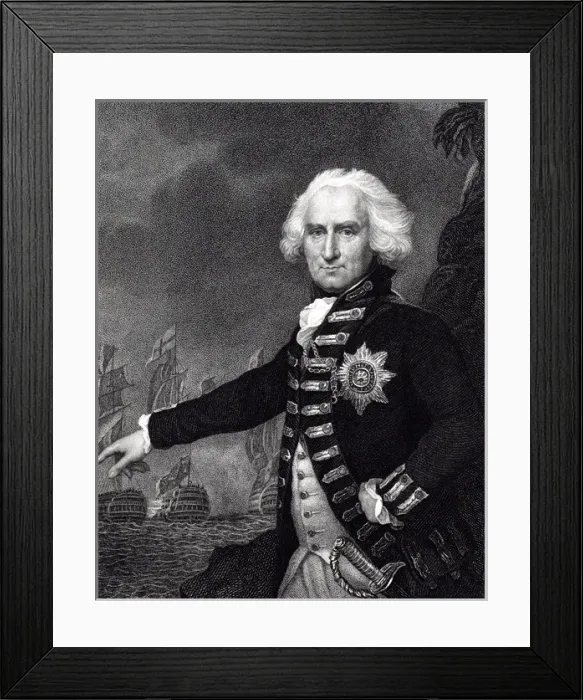 Framed Print : ALEXANDER HOOD 1727-1814 Framed Print : ALEXANDER HOOD 1727-1814