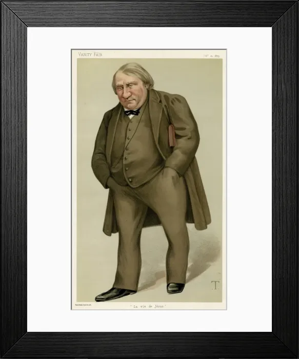 Framed Print : Ernest Renan / Vfair 1879 Framed Print : Ernest Renan / Vfair 1879