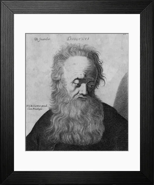 Framed Print : Diogenes Portrait Framed Print : Diogenes Portrait