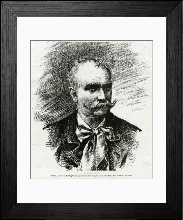 Framed Print : Ernest Reyer / Illus Euro Framed Print : Ernest Reyer / Illus Euro