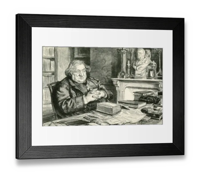 Framed Print : Ernest Renan / Harper 1892 Framed Print : Ernest Renan / Harper 1892