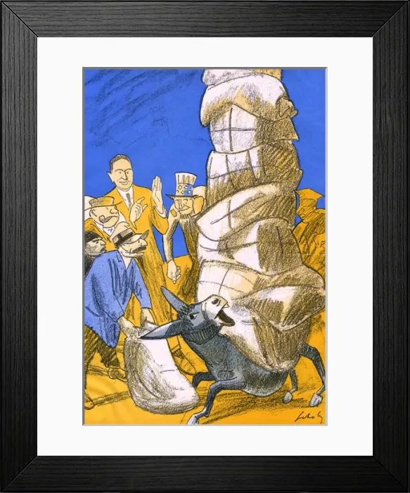 Framed Print : German Donkey / 1927 Framed Print : German Donkey / 1927