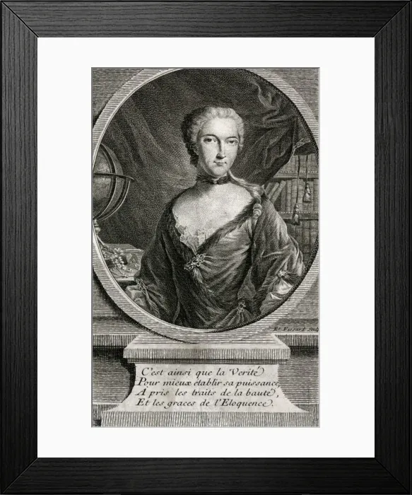 Framed Print : Marquise Du Chatelet Framed Print : Marquise Du Chatelet