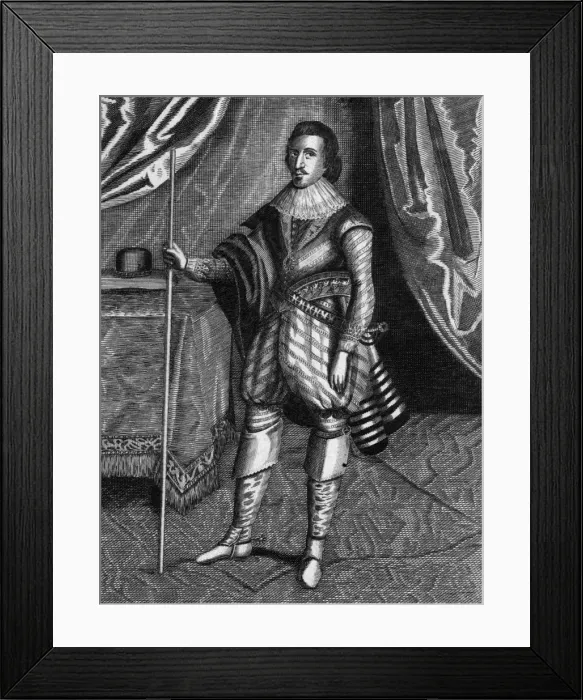 Framed Print : Buckingham (Droeshout) Framed Print : Buckingham (Droeshout)