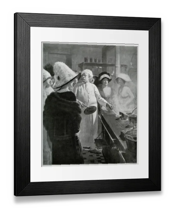 Framed Print : Chef and Students Framed Print : Chef and Students