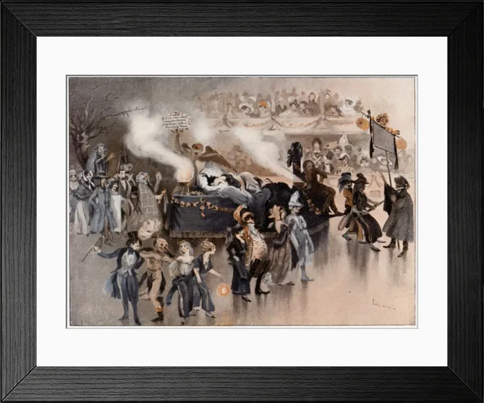 Framed Print : Bal Gavarni 1904 Framed Print : Bal Gavarni 1904