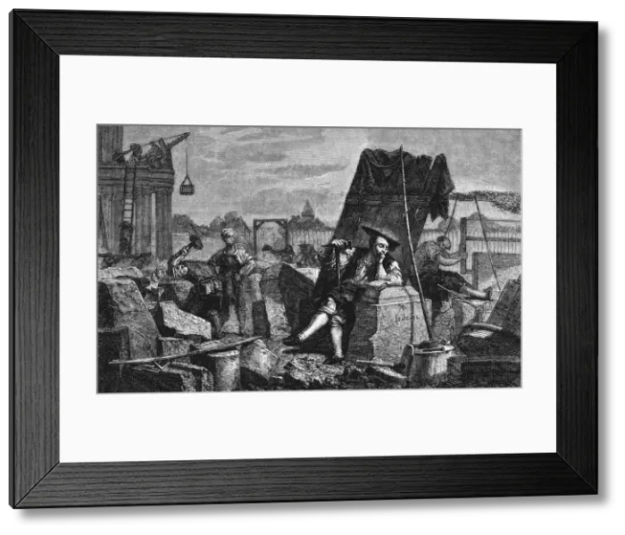 Framed Print : Michel Jean Sedaine - Stone Mason Framed Print : Michel Jean Sedaine - Stone Mason