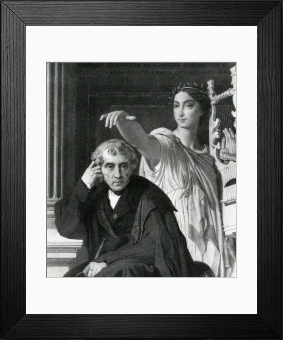 Framed Print : Cherubini and his Muse Framed Print : Cherubini and his Muse