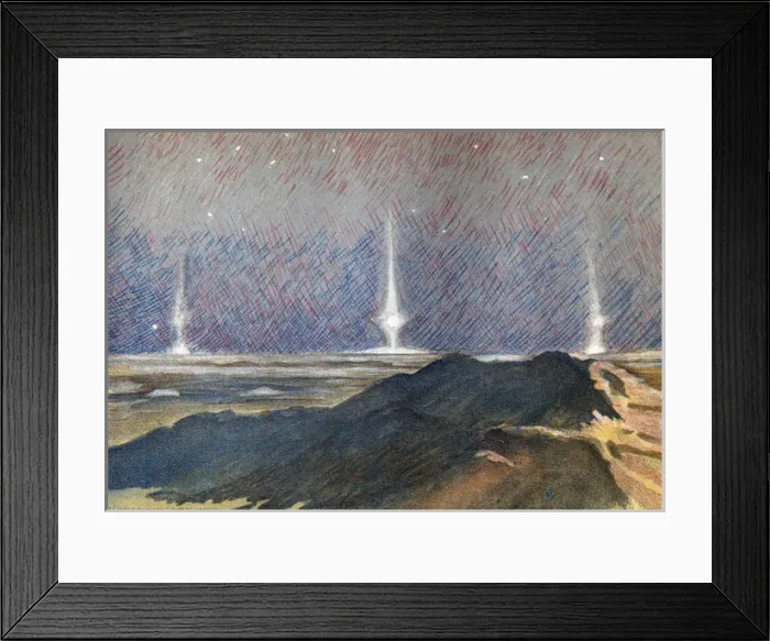 Framed Print : Lunar Phenomenon 1893 3 Framed Print : Lunar Phenomenon 1893 3